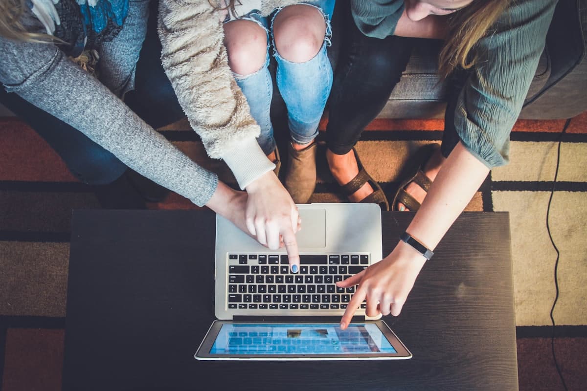 Technical support team working on software help desk issues