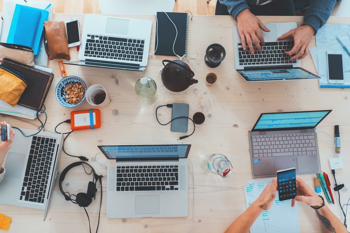 Telecommunications technology team supporting connected services