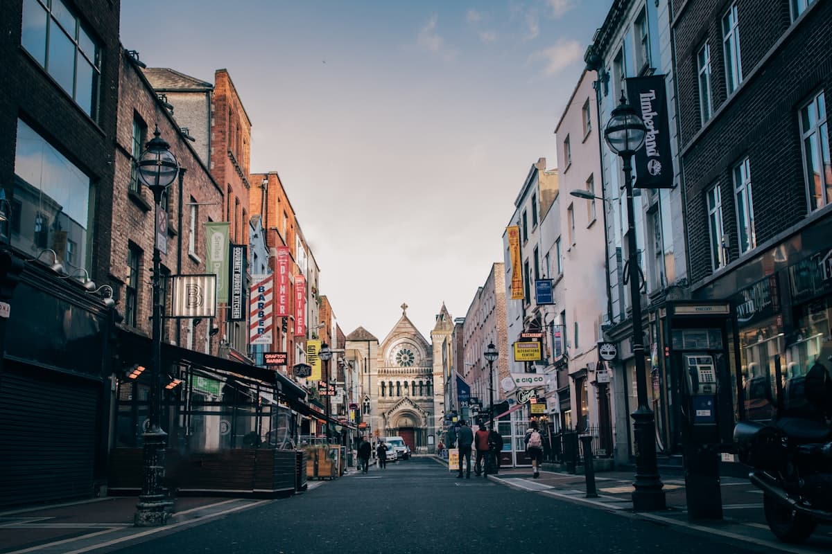 Dublin view representing Irish EU English-language delivery