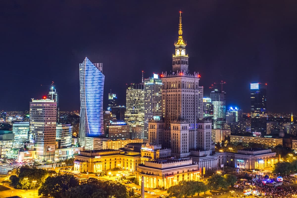 Warsaw skyline representing Polish nearshore delivery
